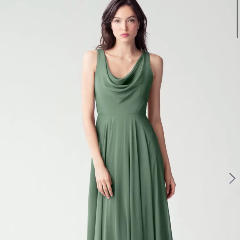 Jenny Yoo Liana Gown - Eucalyptus - Size 6